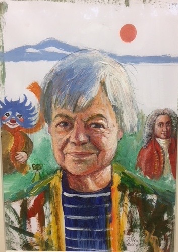 Inga Borg portr&auml;tterad av Fibben Hald