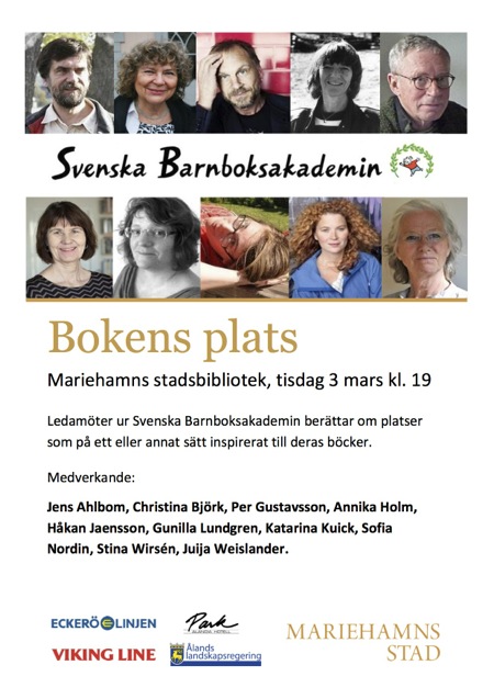 Svenska Barnboksakademins program p&aring; Mariehamns stadsbibliotek