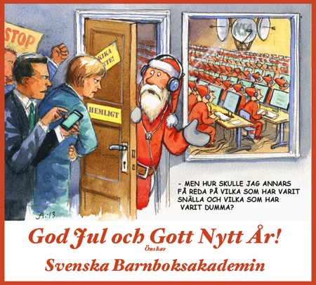 God Jul &ouml;nskar Svenska Barnboksakademin