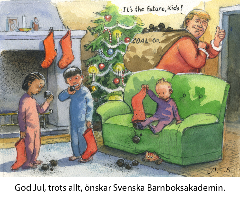 God Jul &ouml;nskar Svenska Barnboksakademin