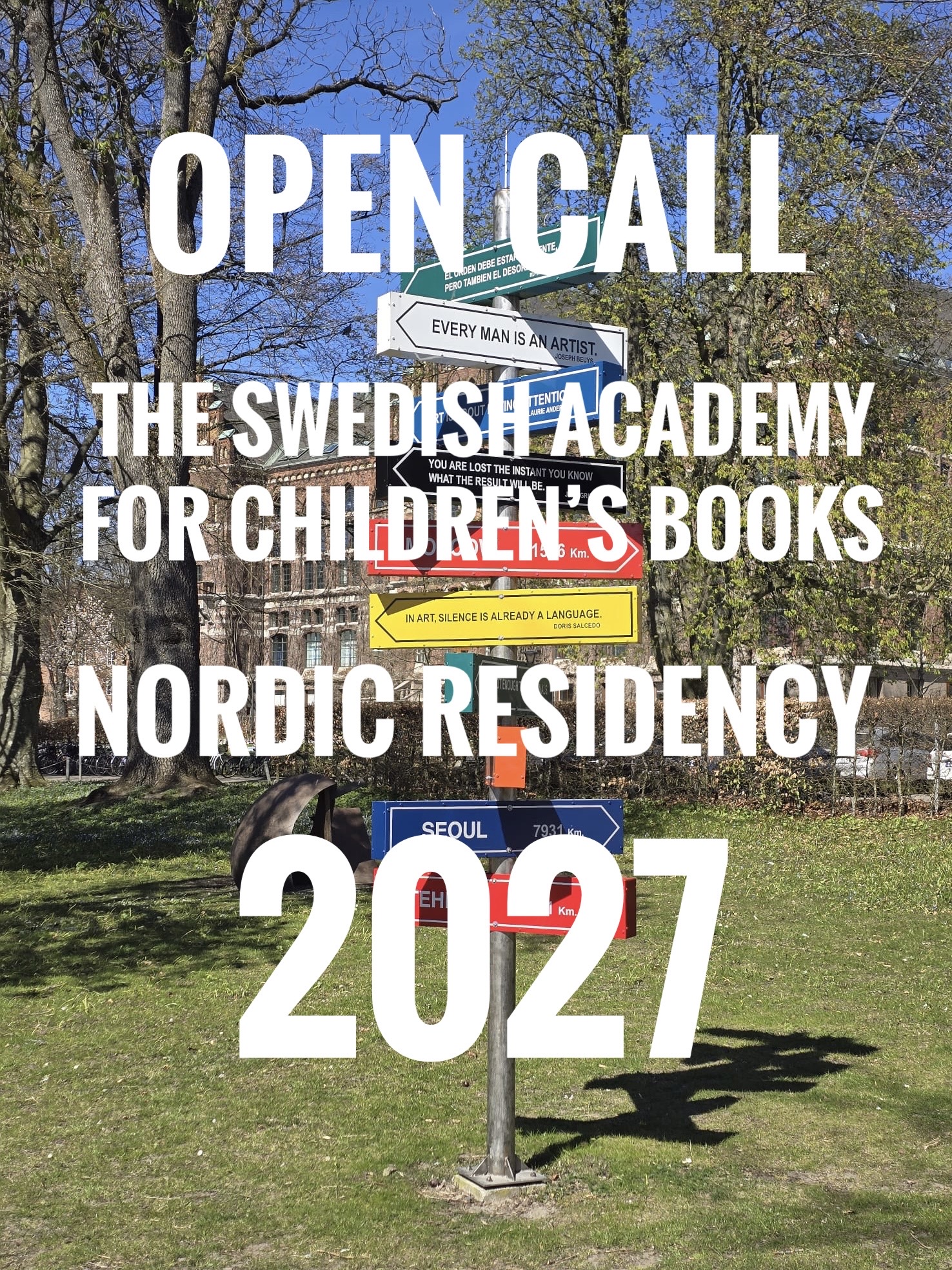 Open Call Swedish Academy for Children's Books
Nordic Residency 2027