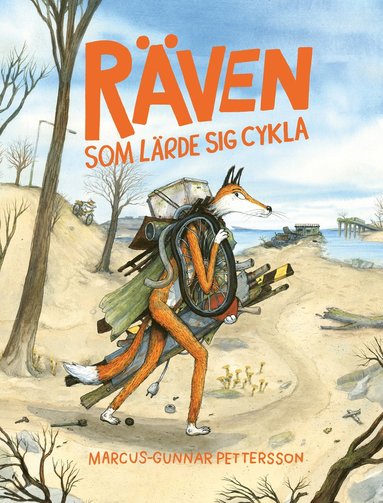 Omslag till Marcus-Gunnar Petterssons bok
  <i>R&auml;ven som l&auml;rde sig cykla</i> utgiven av Lilla Piratf&ouml;rlaget 2024